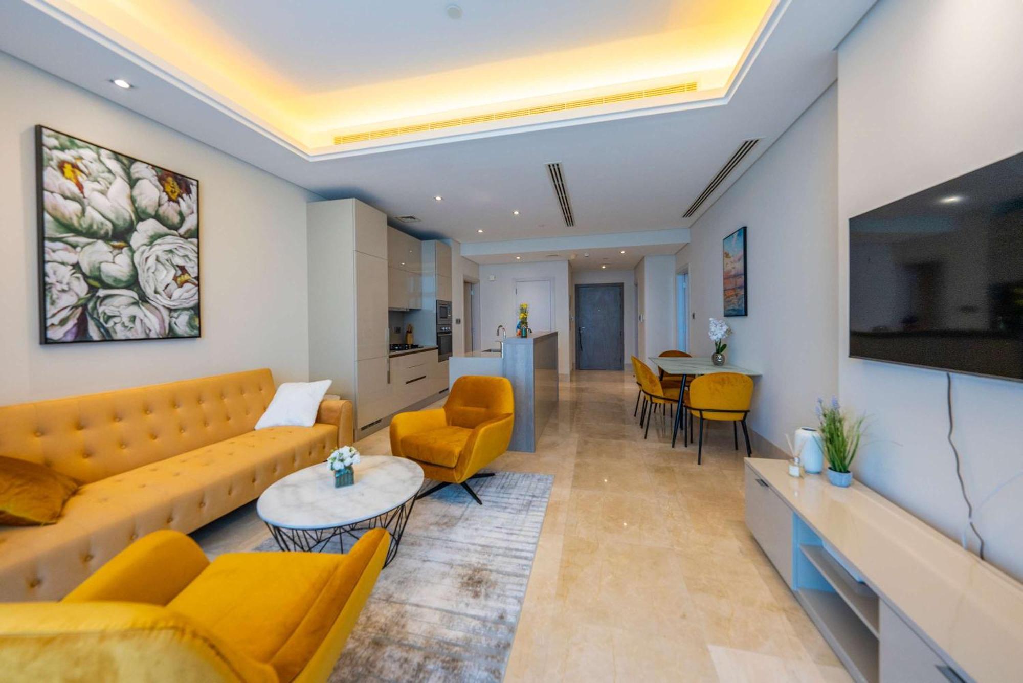 Spacious Beachfront 2 Bedroom Apartment - The 8 Dubai Exterior foto