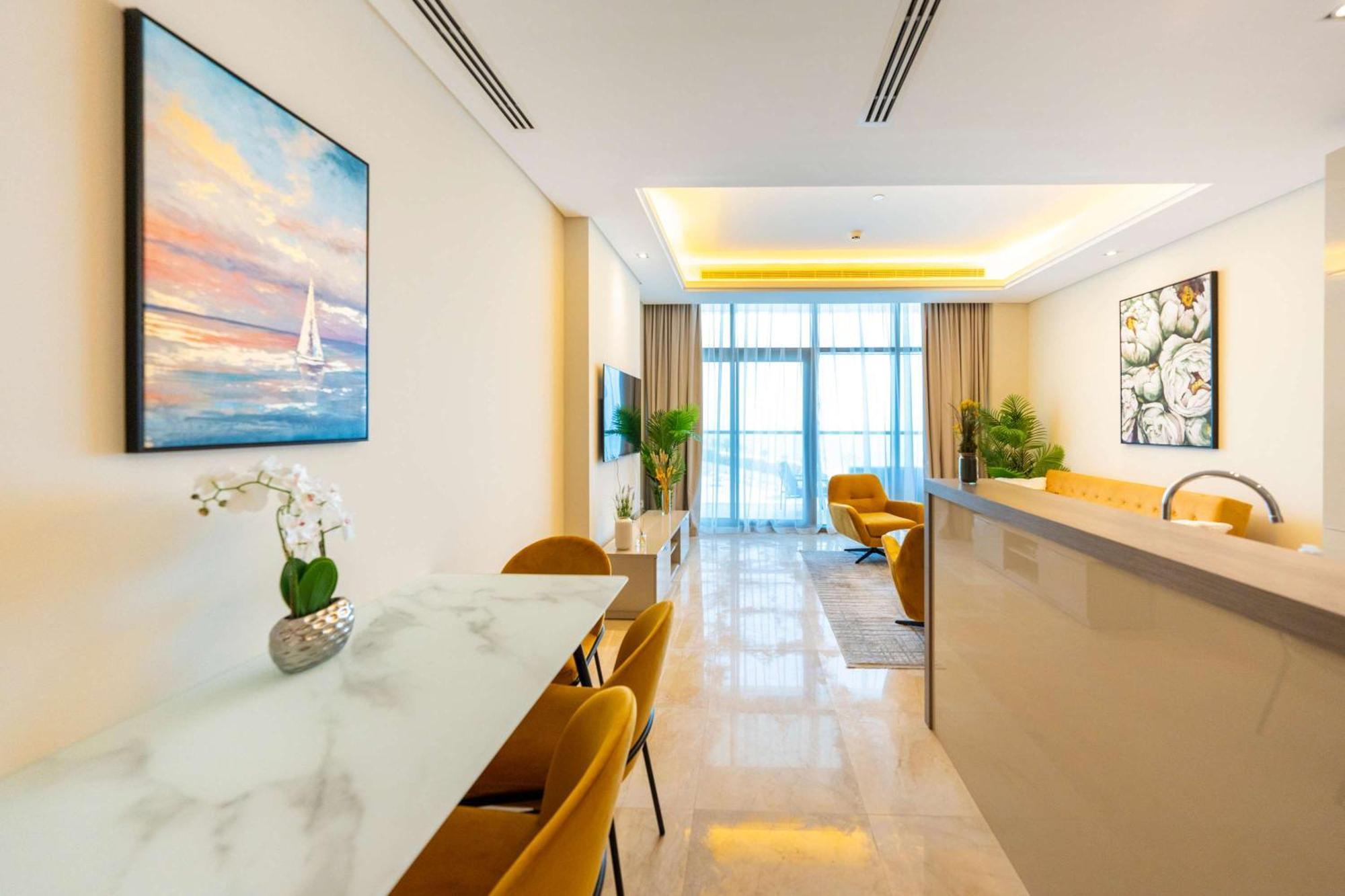 Spacious Beachfront 2 Bedroom Apartment - The 8 Dubai Exterior foto