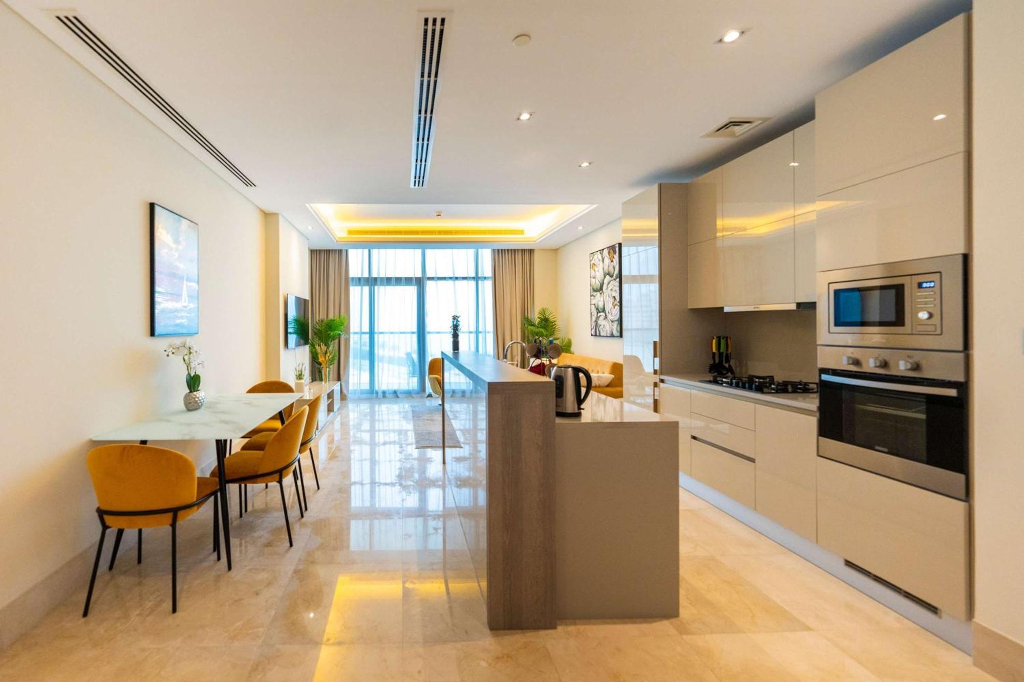 Spacious Beachfront 2 Bedroom Apartment - The 8 Dubai Exterior foto